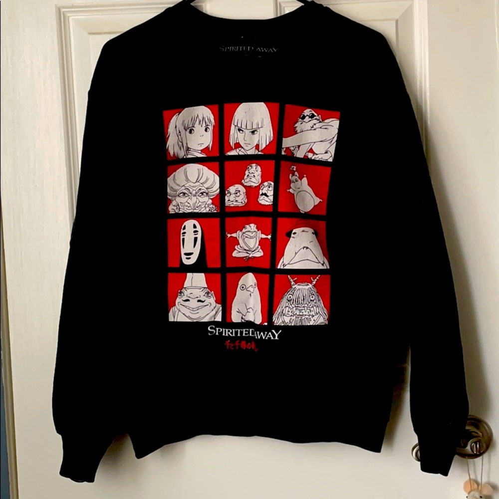 SPIRITED AWAY GRID SWEATER